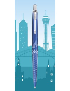 2198196 bolígrafo Azul Bolígrafo de punta retráctil con pulsador Medio 1 pieza(s)