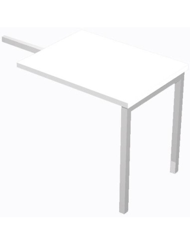ARTEXPORT ALA LATERAL MESA VENERE D60 CON 2 PATAS TABLERO 22MM BLANCO