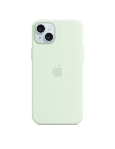 Funda de silicona con MagSafe para el iPhone 15 Plus - Menta suave