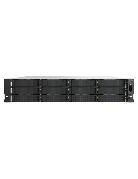 TS-H1277AXU-RP NAS Bastidor (2U) Intel Xeon E E-2136 16 GB DDR4 168 TB Unidad de disco duro QuTS hero Negro
