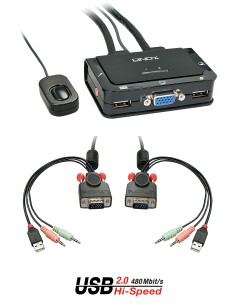 42342 interruptor KVM Negro