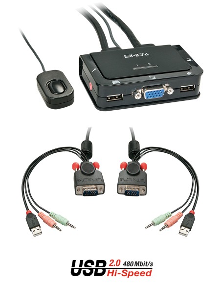 42342 interruptor KVM Negro