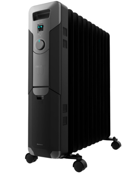05885 calefactor eléctrico Interior Negro 2500 W Radiador de aceite eléctrico