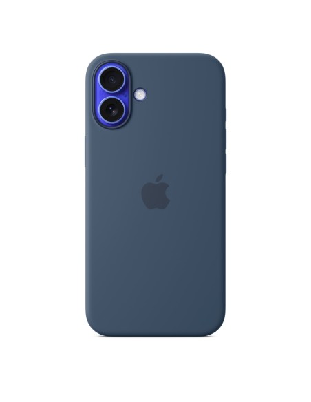 Funda de silicona con MagSafe para el iPhone 16 Plus - Azul denim
