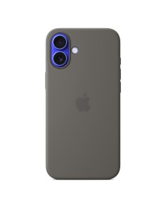 Funda de silicona con MagSafe para el iPhone 16 Plus - Gris piedra