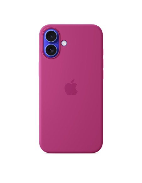 Funda de silicona con MagSafe para el iPhone 16 Plus - Fucsia