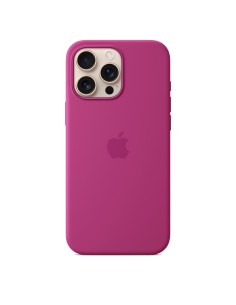 Funda de silicona con MagSafe para el iPhone 16 Pro Max - Fucsia
