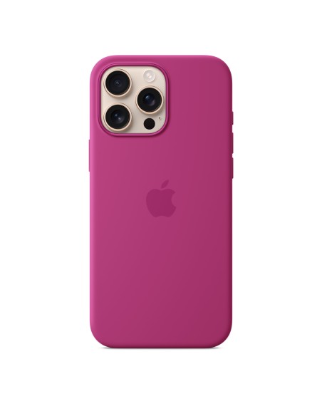 Funda de silicona con MagSafe para el iPhone 16 Pro Max - Fucsia