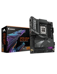 Placa base X870 A ELITE WIFI7 - Compatible con CPUs AMD Ryzen 9000, VRM de 16+2+2 fases, hasta 8000MHz DDR5 (OC), 4xPCIe 5.0 + 4