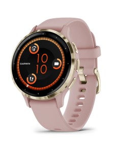 Venu 3S 3,05 cm (1.2") AMOLED Digital 390 x 390 Pixeles Pantalla táctil Oro, Rosa Wifi GPS (satélite)