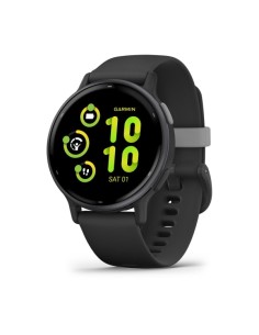 Vivoactive 5 3,05 cm (1.2") AMOLED Digital 390 x 390 Pixeles Pantalla táctil Negro Wifi GPS (satélite)