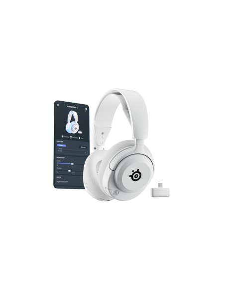 Arctis Nova 5P Wireless Auriculares Inalámbrico Diadema Juego USB Tipo C Bluetooth Blanco