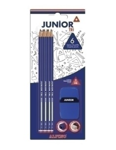 LAPIZ ALPINO JUNIOR - HB BLISTER 6 - Pack de 25 unidades