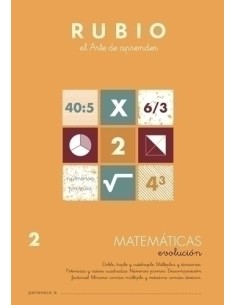 CUADERNO RUBIO A4 MATEMATIC. EVOLUCION 2 - Pack de 10 unidades