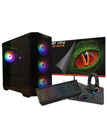 AMD Ryzen 5 4650G/16GB/2 Tb NVMe/Windows 11 Monitor 24 Teclado raton auriculares y alfombriila Ordenador GamingPC