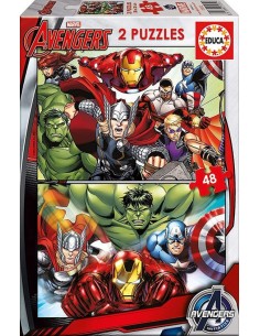 Marvel Avengers Assemble 2 puzzles 48 piezas