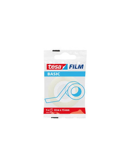 C 30 ROLLOS BASIC FILM TRANSPARENTE 33MX15MM BOLSITA TESA
