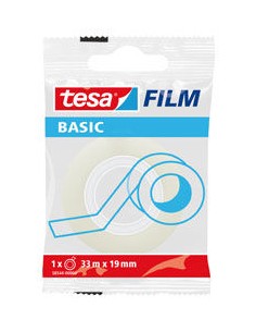 C 24 ROLLOS BASIC FILM TRANSPARENTE 33MX19MM BOLSITA TESA