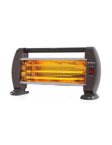 BP 0206 Interior Negro 1200 W Calefactor eléctrico de cuarzo