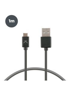 Cable de carga y datos USB-A a USB-C 12 W, 1 m, Negro