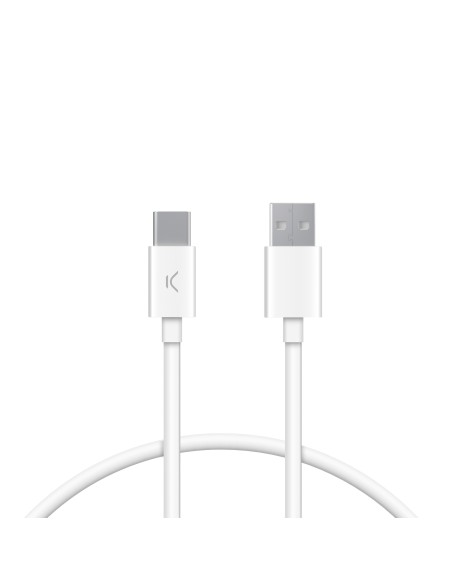 Cable de carga y datos USB-A a USB-C 12 W, 1 m, Blanco