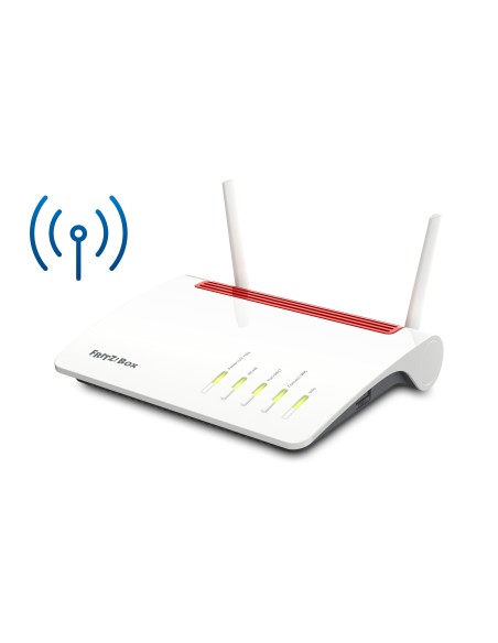 FRITZ!Box 6890 LTE International router inalámbrico Gigabit Ethernet Doble banda (2,4 GHz / 5 GHz) 3G 4G Rojo, Blanco
