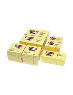 PACK 12 TACOS NOTAS ADHESIVAS 38X51MM FIXO AMARILLO