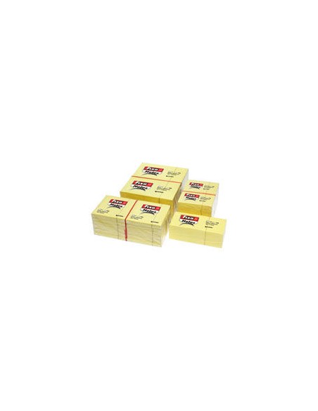 PACK 12 TACOS NOTAS ADHESIVAS 38X51MM FIXO AMARILLO PACK 12 TACOS NOTAS ADHESIVAS 38X51MM FIXO AMARILLO