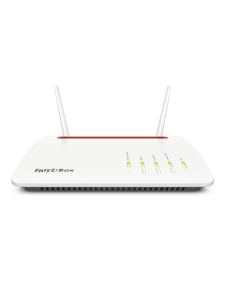 FRITZ!Box 6890 LTE International router inalámbrico Gigabit Ethernet Doble banda (2,4 GHz / 5 GHz) 3G 4G Rojo, Blanco