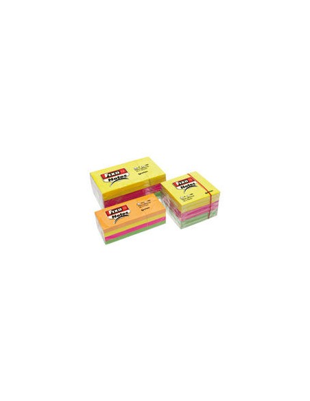 PACK 12 BLOC NOTAS ADHESIVAS 38X51MM FIXO NEON PACK 12 BLOC NOTAS ADHESIVAS 38X51MM FIXO NEON