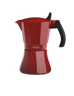 Cafetera de inducción roja vulcano