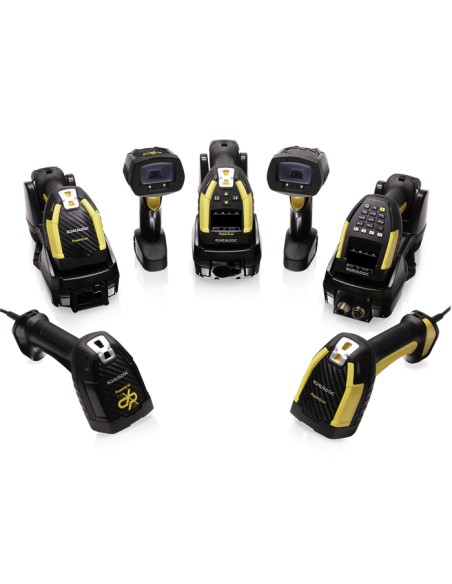 PBT9600-SRRBK20EU lector de código de barras Lector de códigos de barras portátil 1D/2D Negro, Amarillo