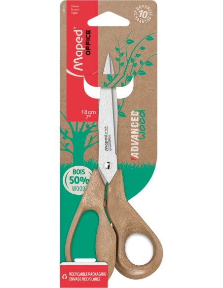 tijera de escritorio y manualidades Universal Corte recto Marrón - Pack de 24 unidades - 496111