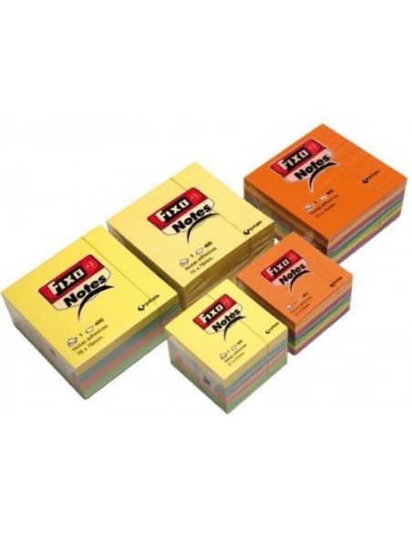 CUBO 400 NOTAS ADHESIVAS 76X76MM FIXO AMARILLO