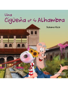 Una ciguena en la Alhambra
