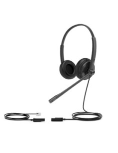 YHS34 Lite Dual Auriculares Alámbrico Diadema Oficina/Centro de llamadas Negro