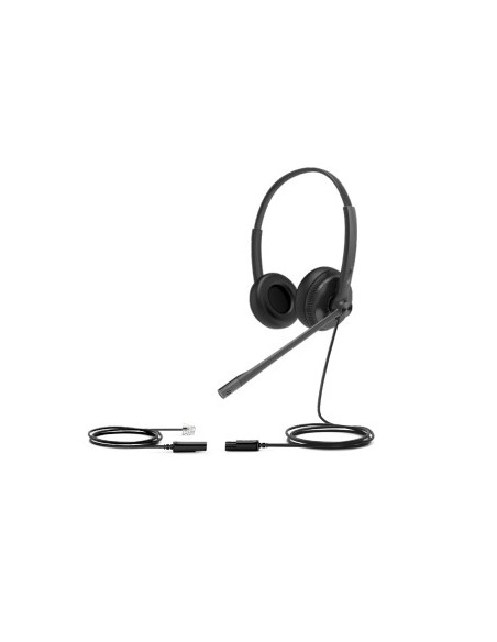 YHS34 Lite Dual Auriculares Alámbrico Diadema Oficina/Centro de llamadas Negro