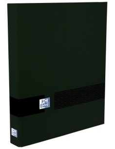 OXFORD & YOU CARPETA DE 4 ANILLAS 40MM MIXTAS A4+ NEGRO 400159141  - Pack de 10 unidades