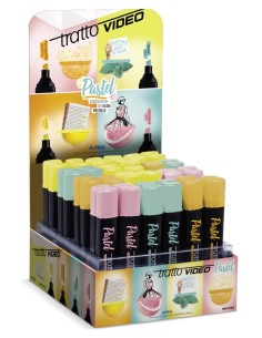 Video Pastel rotulador Menta, Naranja, Rosa, Amarillo 48 pieza(s)