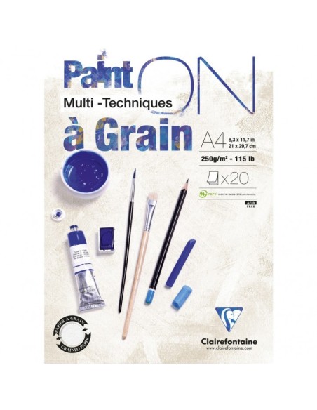 3329689750493 Bloc de hojas de papel para bellas artes 20 hojas 975049C  - Pack de 4 unidades