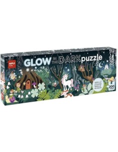 Puzle glow in the dark bosque magico 200 piezas