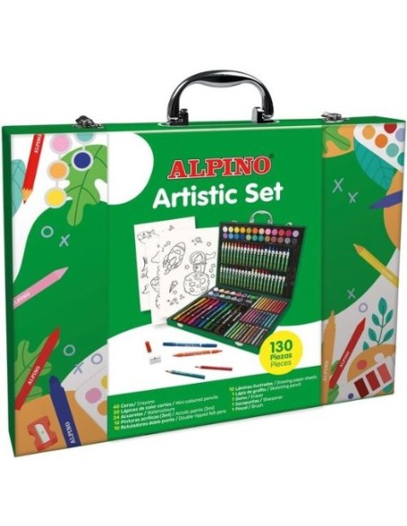 Maletin alpino artistic set con 130 piezas