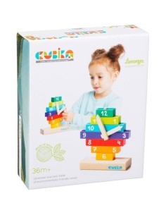 RELOJ DE MADERA 10 UDS CUBIKA