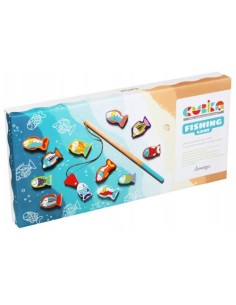 JUEGO DE PESCA DE MADERA CUBIKA