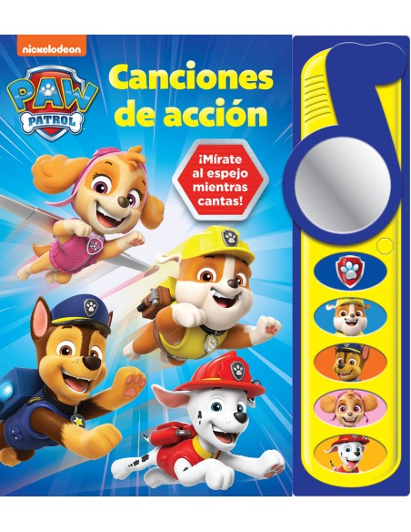 CANCIONES DE ACCION PATRULLA CANINA NOTA MUSICAL CON ESPEJO