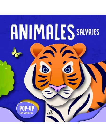 ANIMALES SALVAJES POP UP CON VENTANAS PARA APRENDER