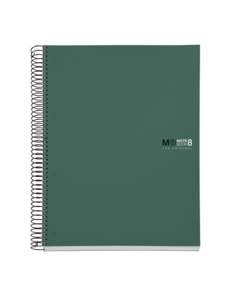 CUAD. ESP. MIQUEL RIUS NOTEBOOK 8 A4 200H KAKI MR42239 - Pack de 5 unidades