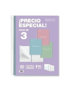 P. 3 NB 1 MIQUEL RIUS 5X5 A4 80H EMOTIONS MR48289 - Pack de 5 unidades