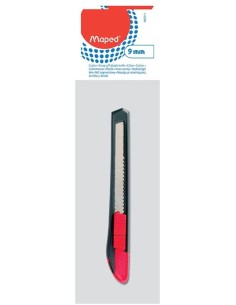 CUTTER PLASTICO 9MM CON BLOQUEO STAR MAPED