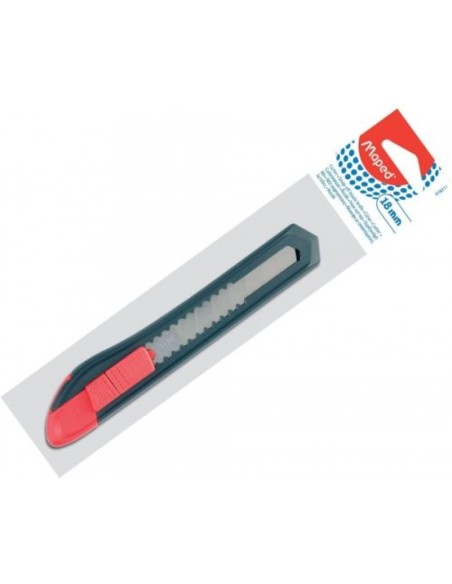 CUTTER PLASTICO 18MM CON BLOQUEO STAR MAPED